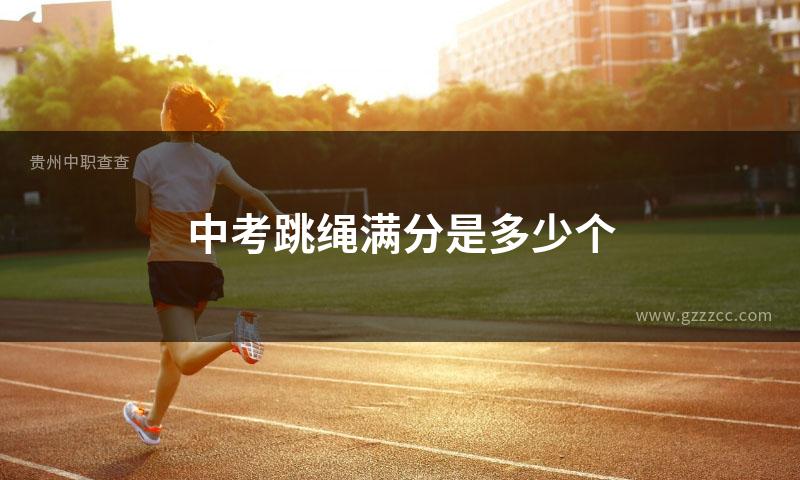 中考跳绳满分是多少个