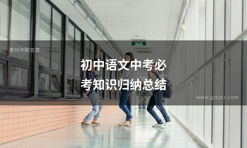 初中语文中考必考知识归纳总结