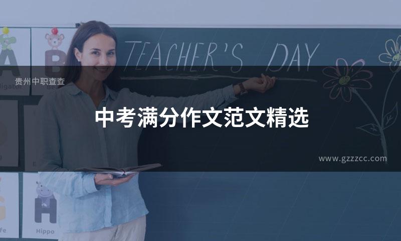 中考满分作文范文精选