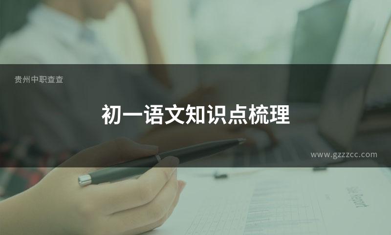 初一语文知识点梳理