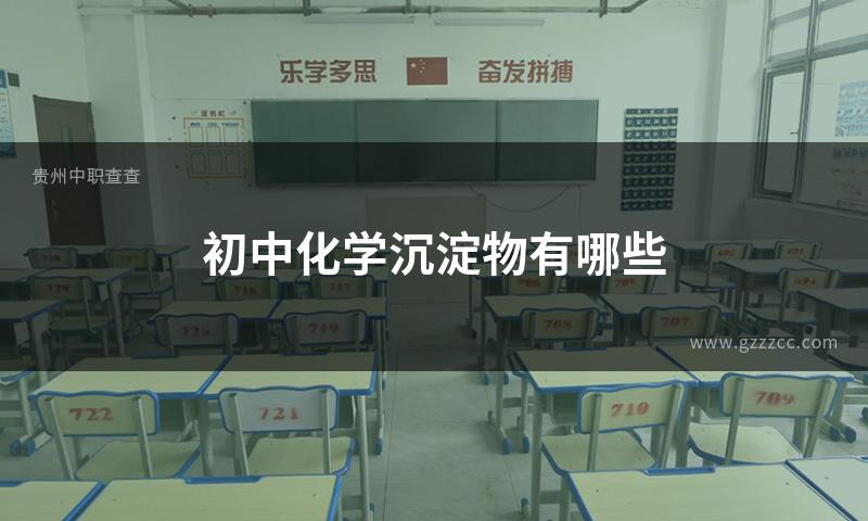 初中化学沉淀物有哪些