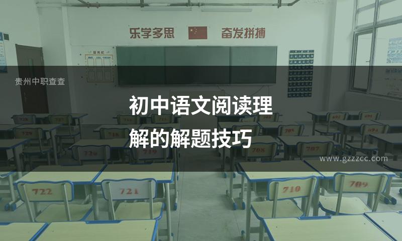 初中语文阅读理解的解题技巧