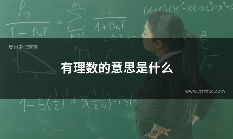 有理数的意思是什么