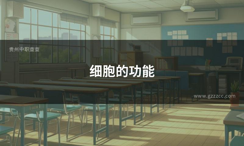 细胞的功能