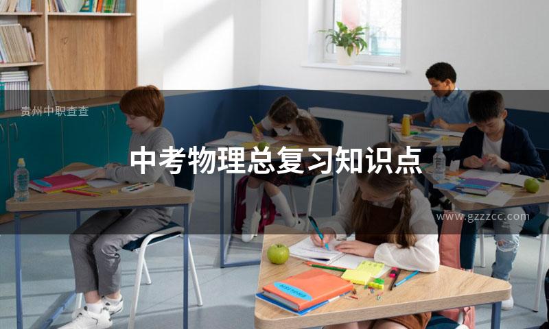 中考物理总复习知识点