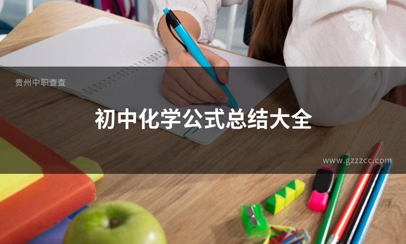 初中化学公式总结大全